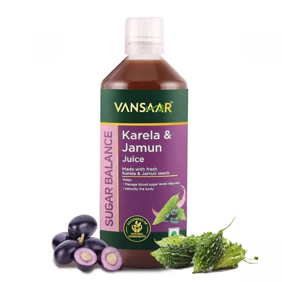 Karela & Jamun Juice | Blood Sugar Control For Prediabetics & Diabetics - Vansaar