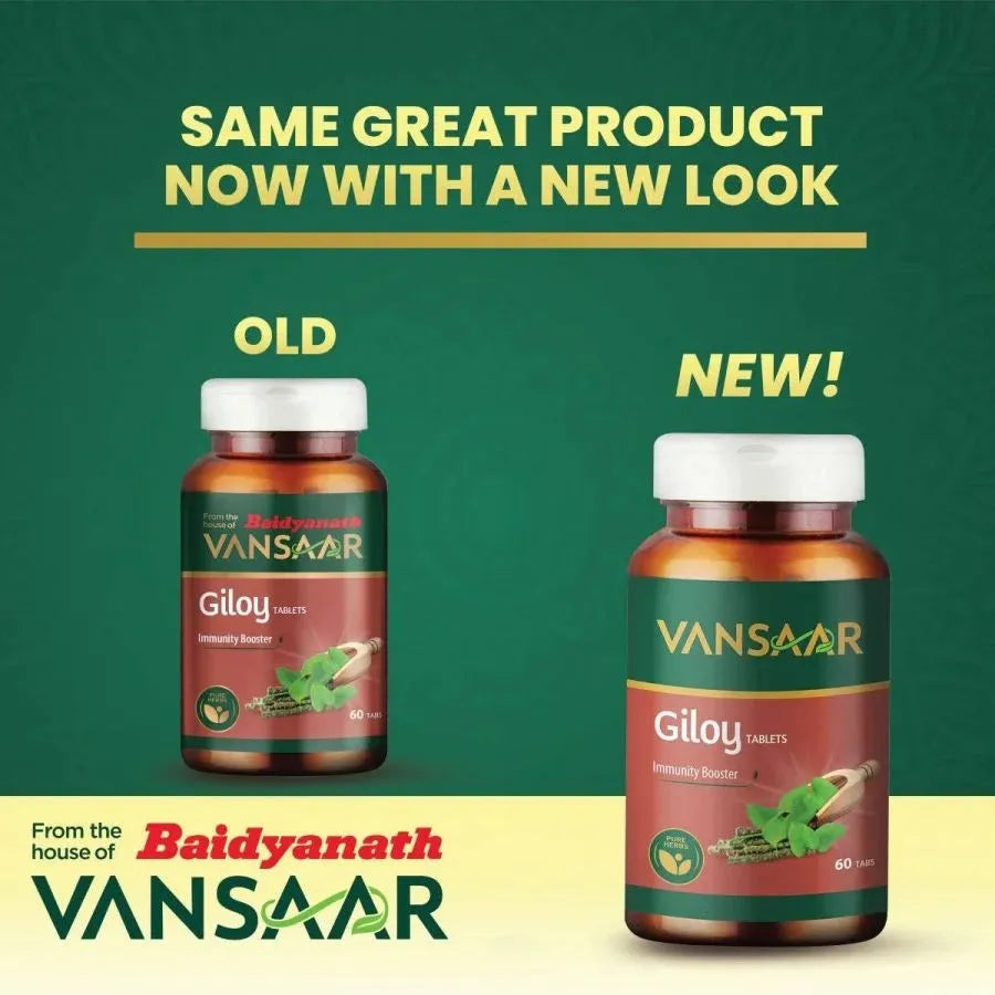 Giloy Tablets | Supports Immune Health | Good For Digestion | Made With 100% Pure Giloy Tablets - Vansaar