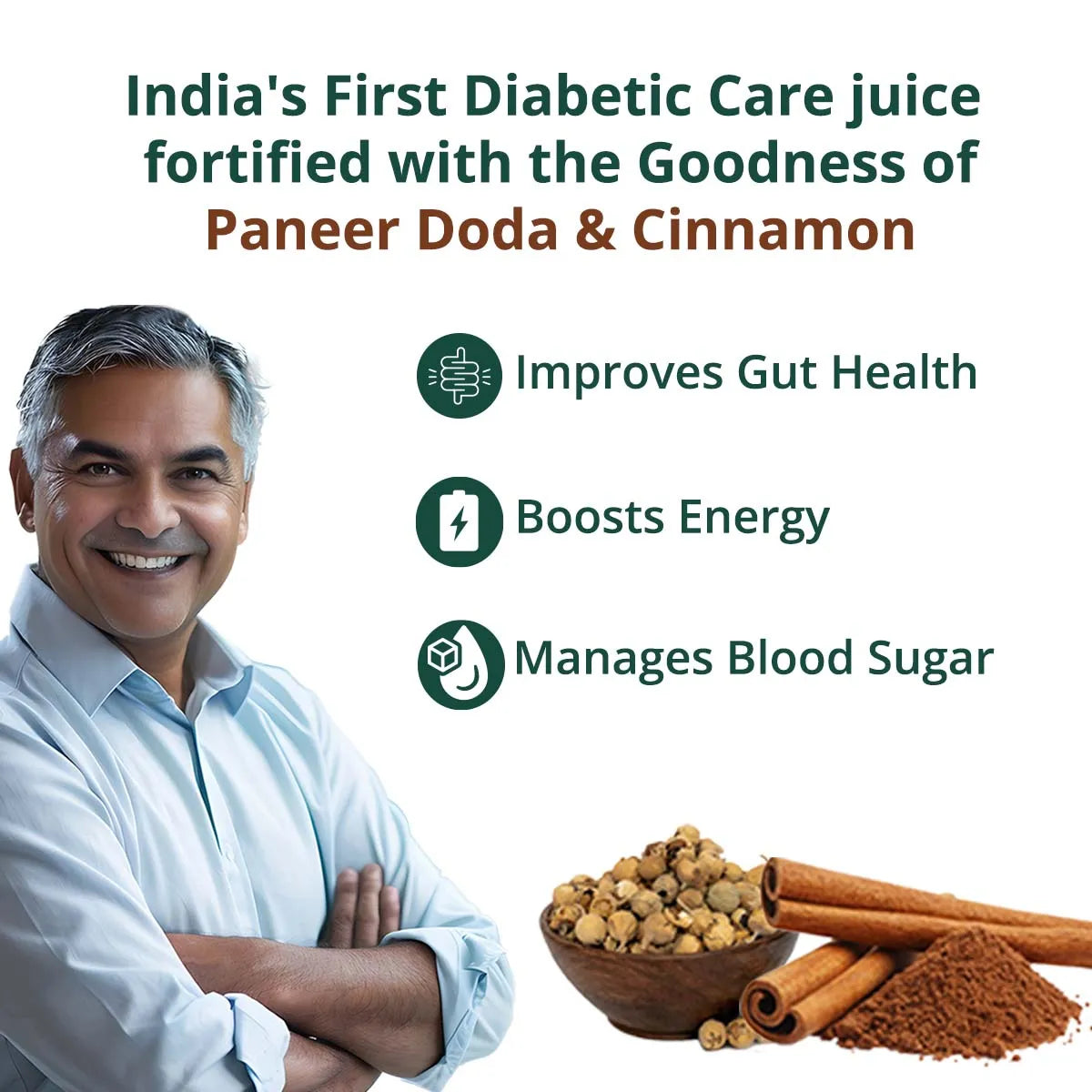 Diabetic Care Combo - Diab Balance & Karela Jamun Juice - 1L Each - Vansaar