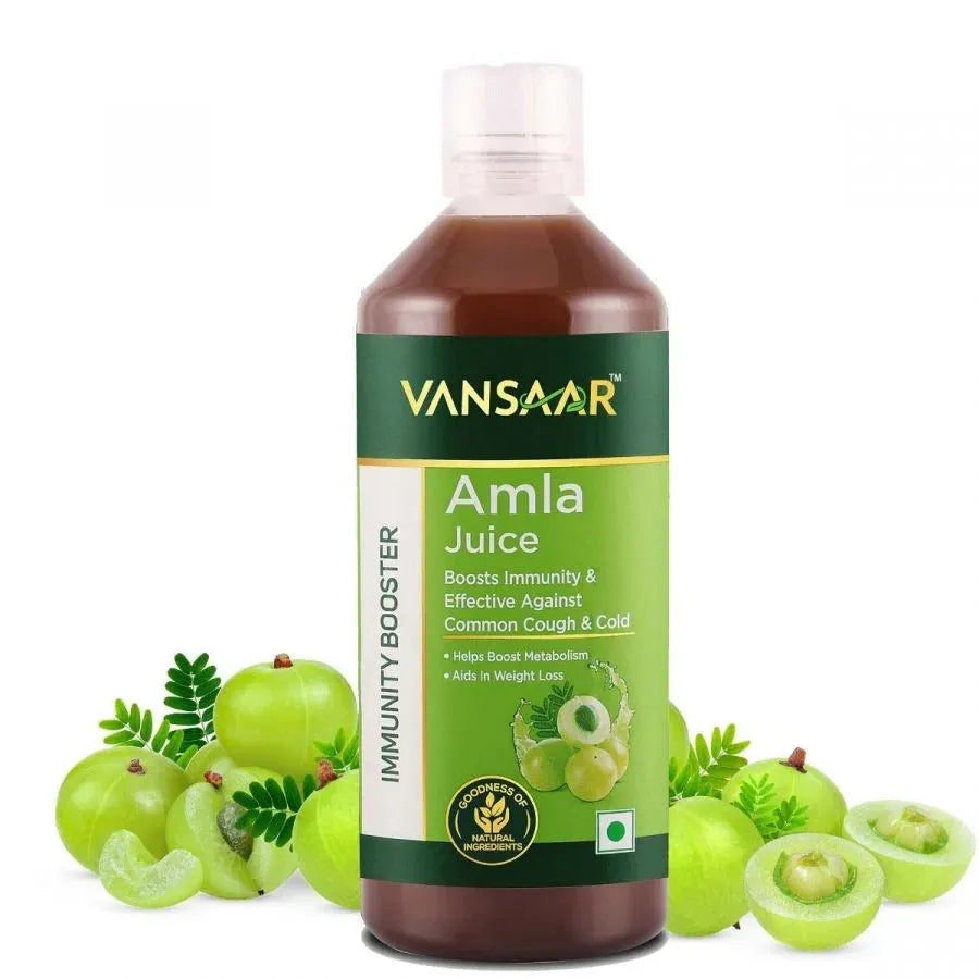 Amla Juice | Strengthens Immunity Naturally | 100% Cold Pressed | Power Of 75 Amlas Per Bottle - Vansaar